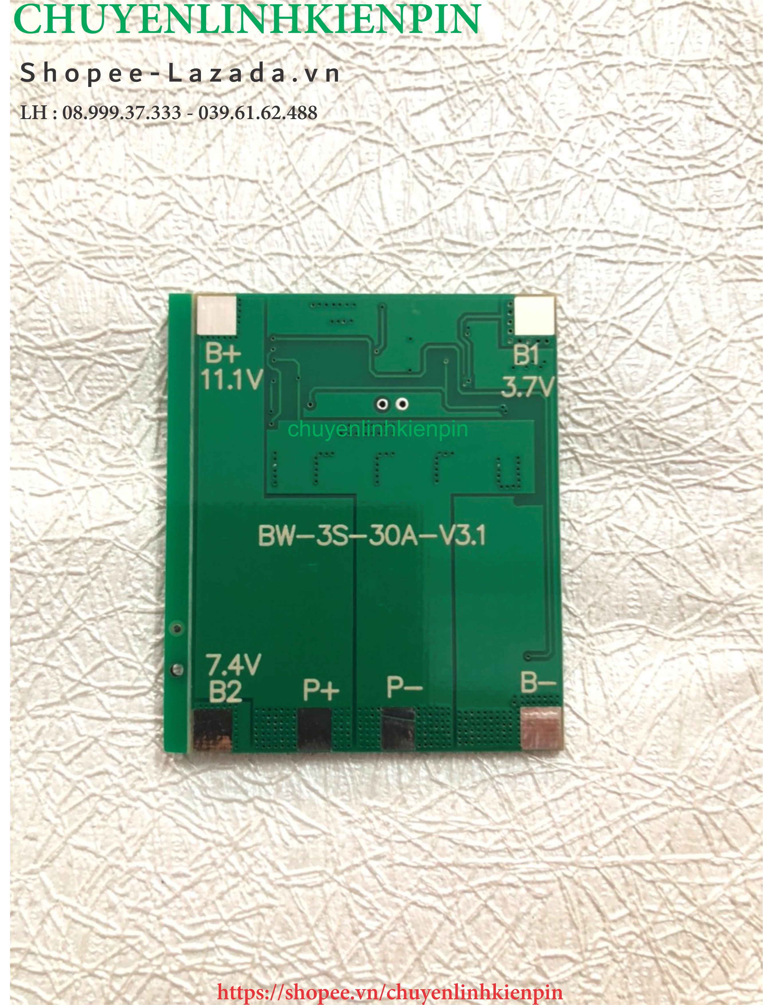 Mạch 3S 30A Full, bảo vệ Pin Lion ( BL64 54 )