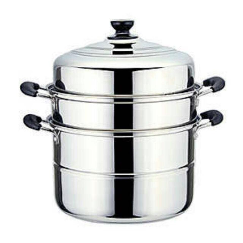 Nồi hấp inox 2-3 tầng 28cm đa năng nhà bếp , nồi hấp kiêm nồi luộc gà inox 2-3 tầng - sz 28cm , nồi hấp 3 tầng-3 tầng inox - nồi hấp