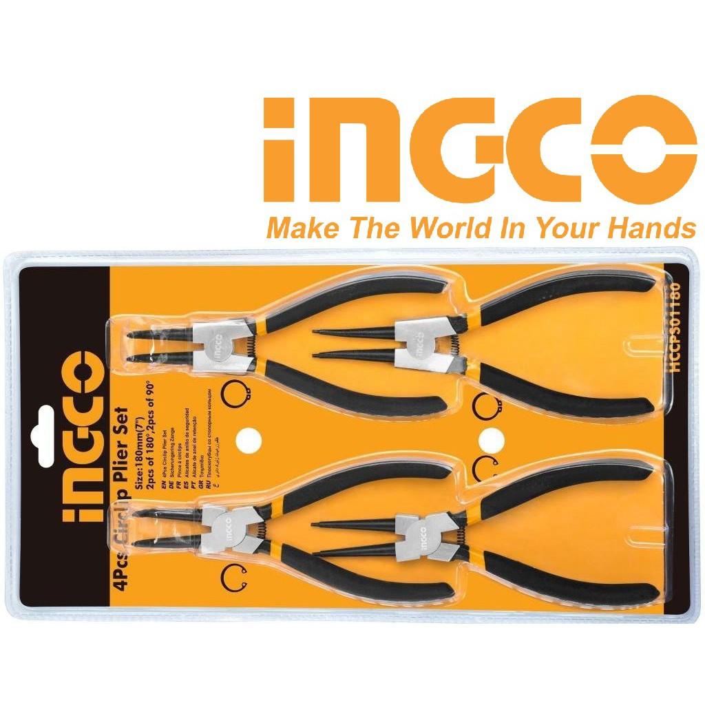 Bộ kìm mở phe 4 cái ingco hccps01180