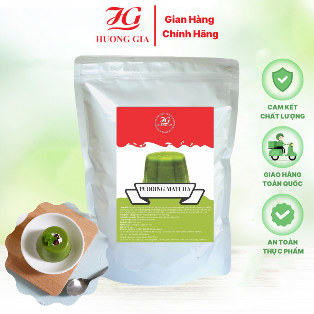 Bột Pudding Matcha Phù Hợp Làm Topping Cho Các Món Trà Sữa