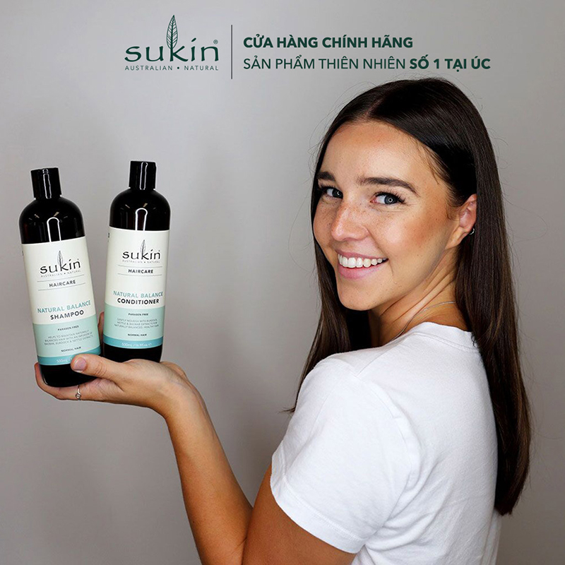 Dầu Xả Cân Bằng Thiên Nhiên Sukin Haircare Natural Balance Conditioner 500ml SU53YSM - SUKINVN - SUKIN BEAUTY- THIVI SHOP