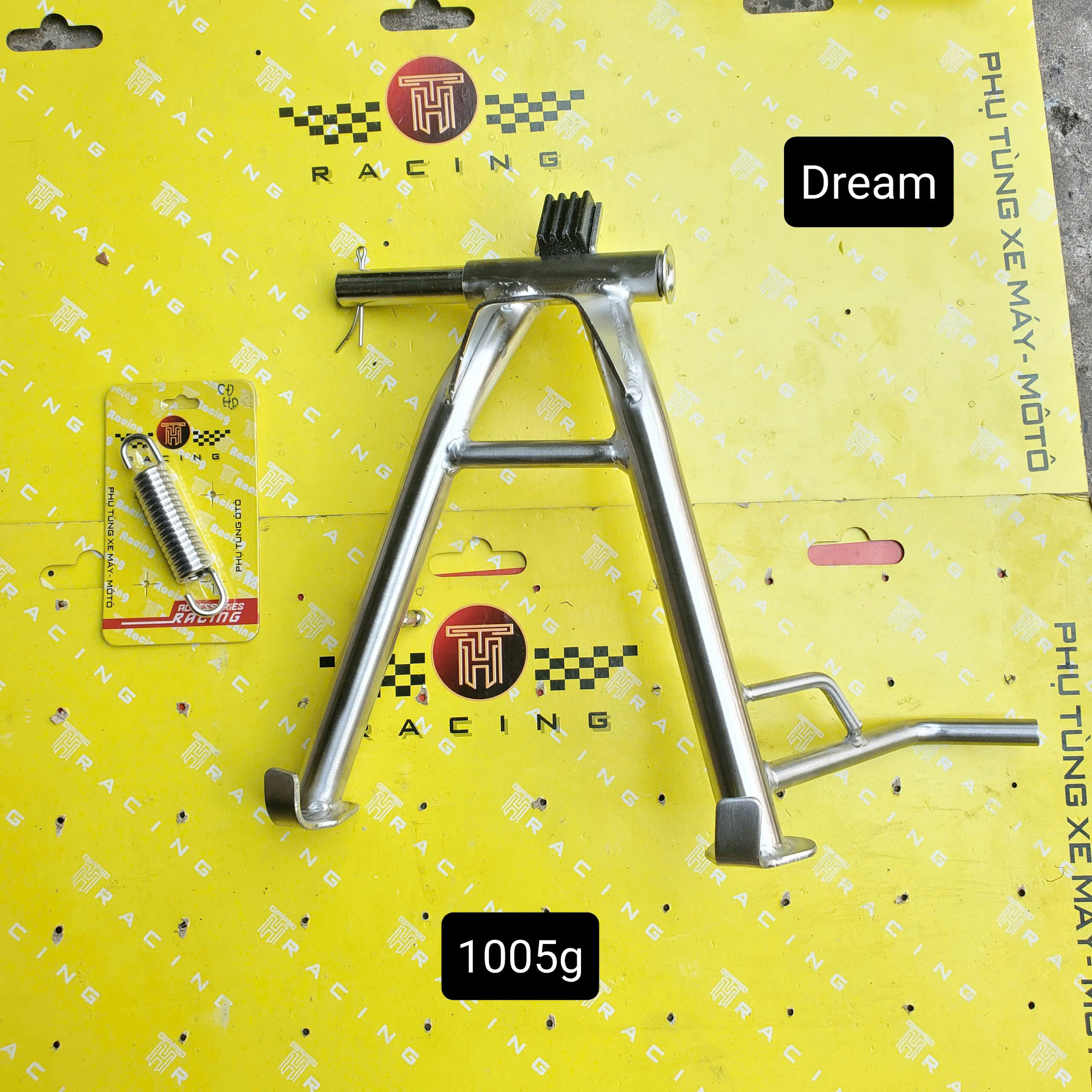  Chân Chống Đứng INOX 304 kèm lò xo gắn VARIO EXCITER WINNER FULED WAVE DREAM 