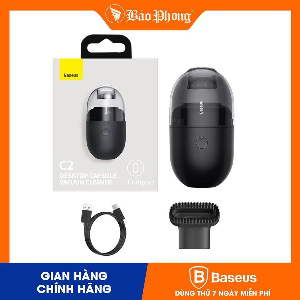 Máy hút bụi cầm tay mini BASEUS Desktop Capsule Vacuum Cleaner / Capsule Vacuum Cleaner CRXCQC1-01 / CRXCQC2-01