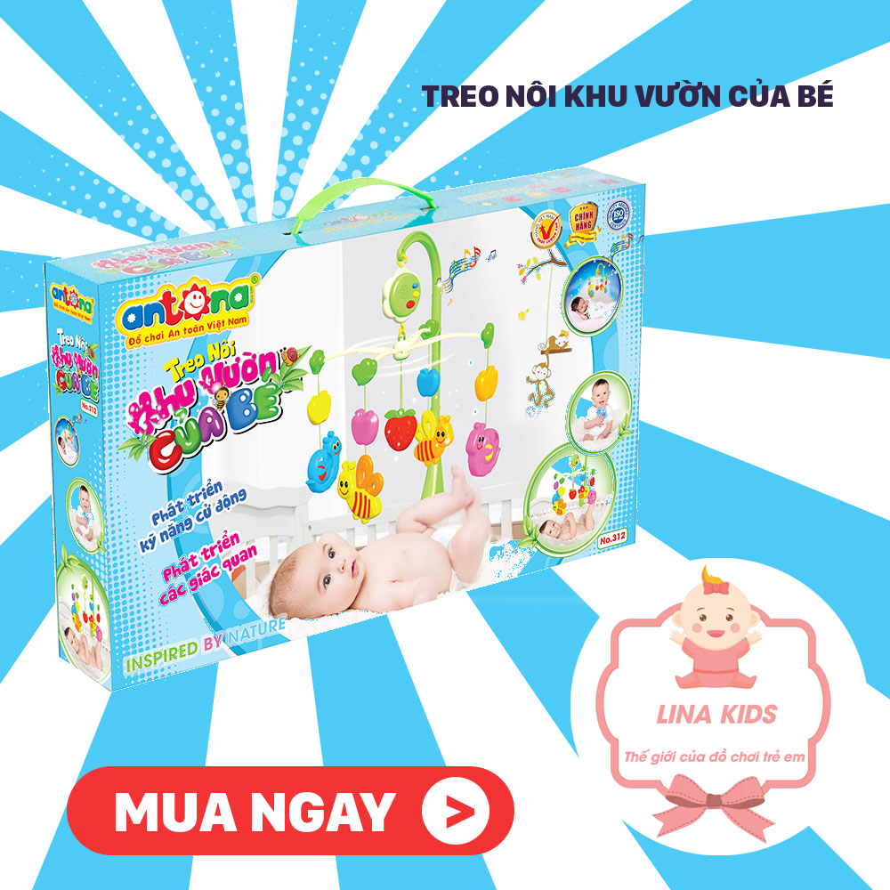Treo nôi khu vườn của bé - treo nôi cho bé - đồ chơi mẹ và bé - lina kisd