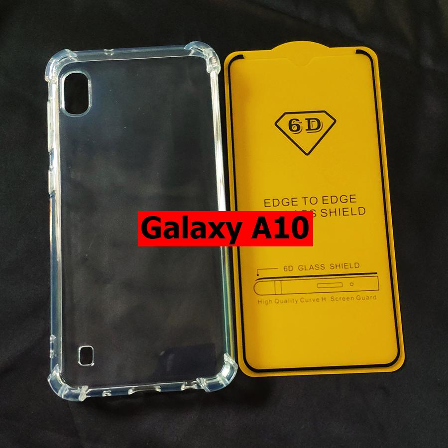 Bộ ốp lưng chống sốc kính cường lực full màn hình Galaxy A10