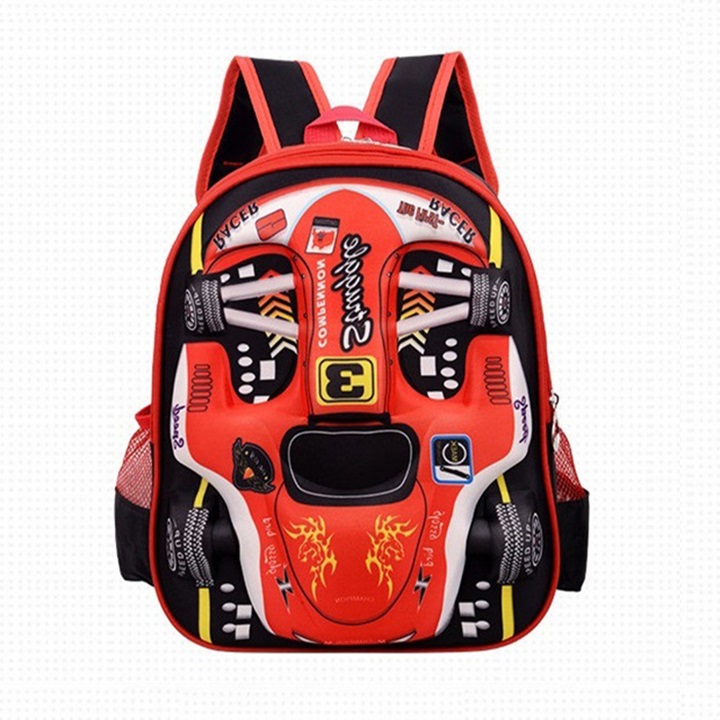 [ HÀNG CÓ SẴN ] Balo Hình Ô tô 3D Cho Bé Đi Nhà Trẻ Chống Nước