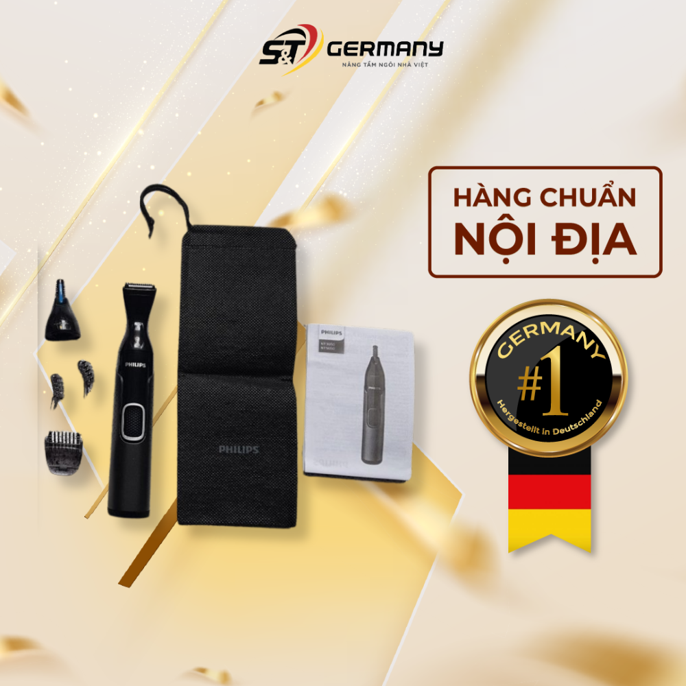 Máy Tỉa Lông Mũi Philips NT565016 Series 5000 Nội Địa Đức Cao Thiết Kế Thông Minh GermanySnT 440045
