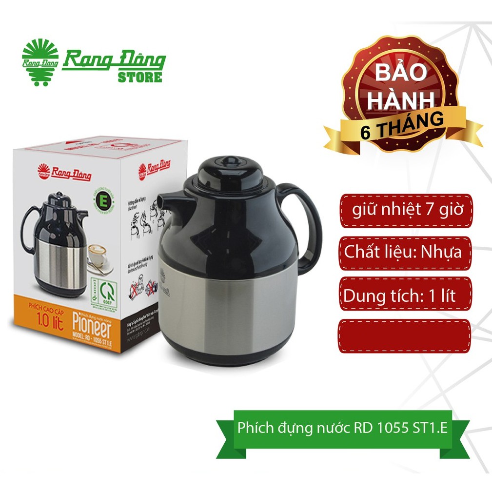 Phích pha tra 1 lít, bình pha trà, bình ủ trà rạng đông