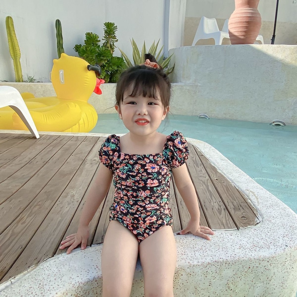 Bộ Đồ Bơi Một Mảnh Kiểu Công Chúa Hàn Quốc Dễ Thương Cho Mẹ Và Bé 2021