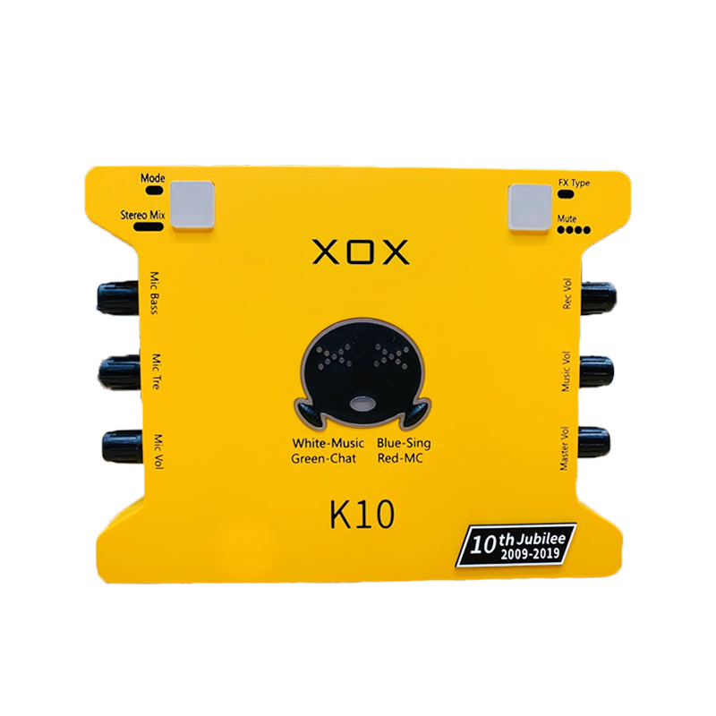 [ BẢN ĐẶC BIỆT ] Sound card Thu Âm Cao Cấp XOX K10 Phiên Bản 10th Jubilee - Đầy Đủ Chế Độ Echo, Treble, Bass..Kết Nối Mic Hát Karaoke Online, Thu Âm, Hát Livestream, Nghe Nhạc, Làm MC Trực Tuyến…
