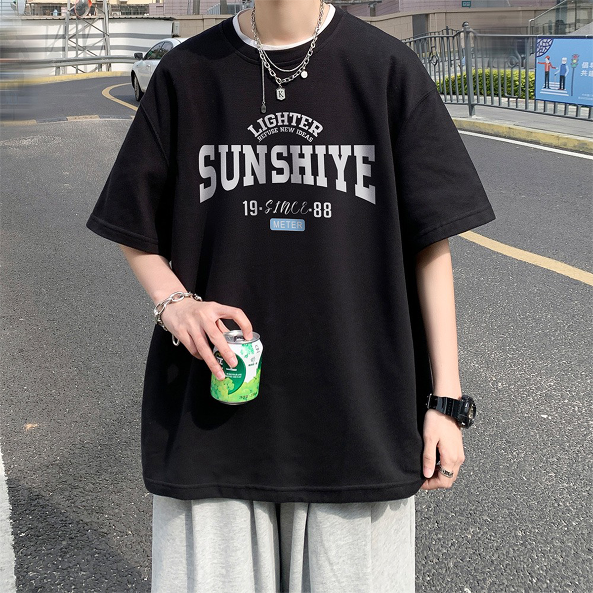 [HCM]ÁO THUN NAM NỮ UNIXES IN HÌNH SUNSHYE VỚI CHẤT VỈA MỀM MỊN THOÁNG MÁT