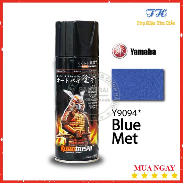 Sơn xịt samurai màu xám đen mờ - mã y9494
