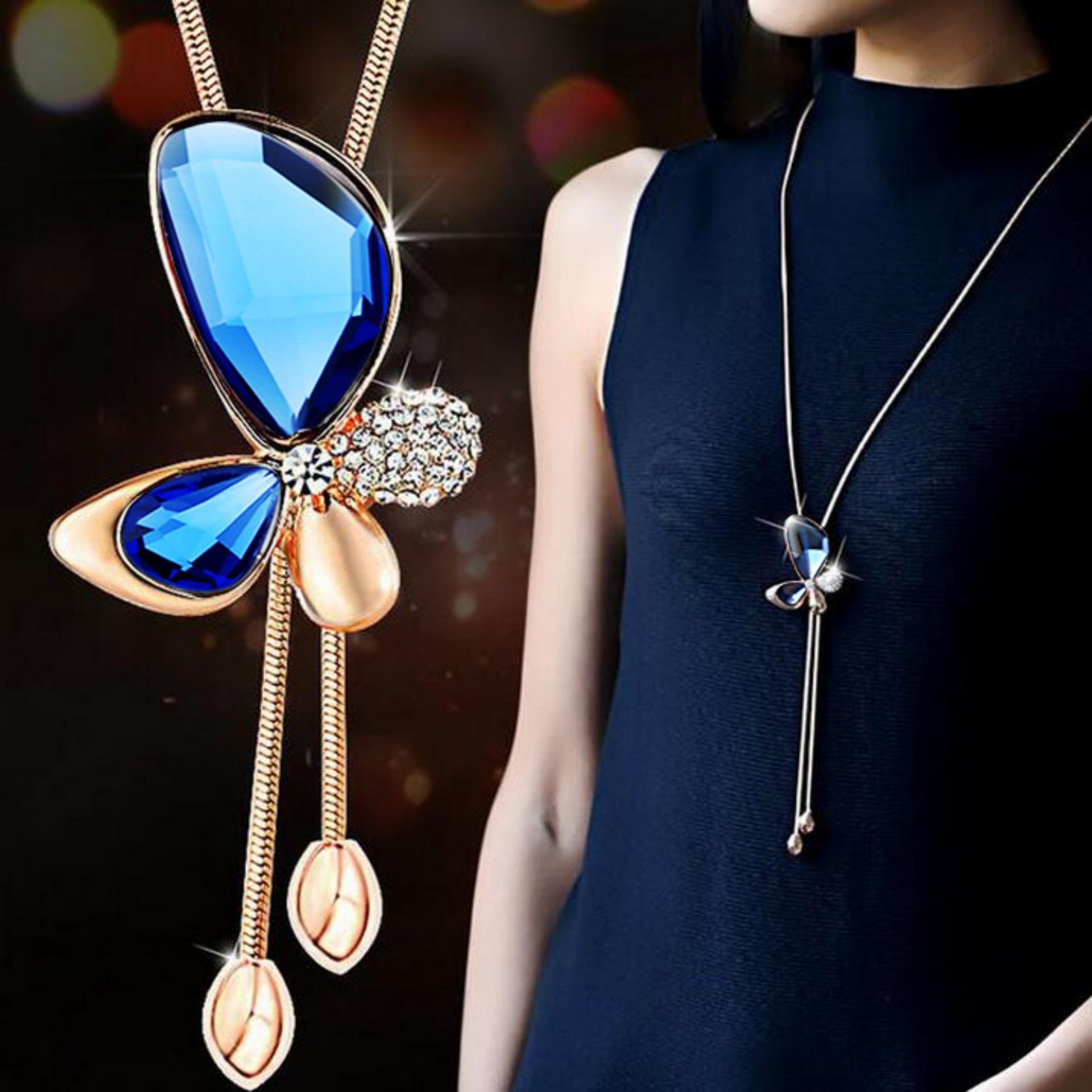 [HCM]Dây Chuyền Nữ Dài áo len Hàn Quốc Thời trang Giá sỉ Pha Lê zircon Cao cấp Lấp Lánh sang trọng Nhật Bản Phụ kiện quần áo 2019