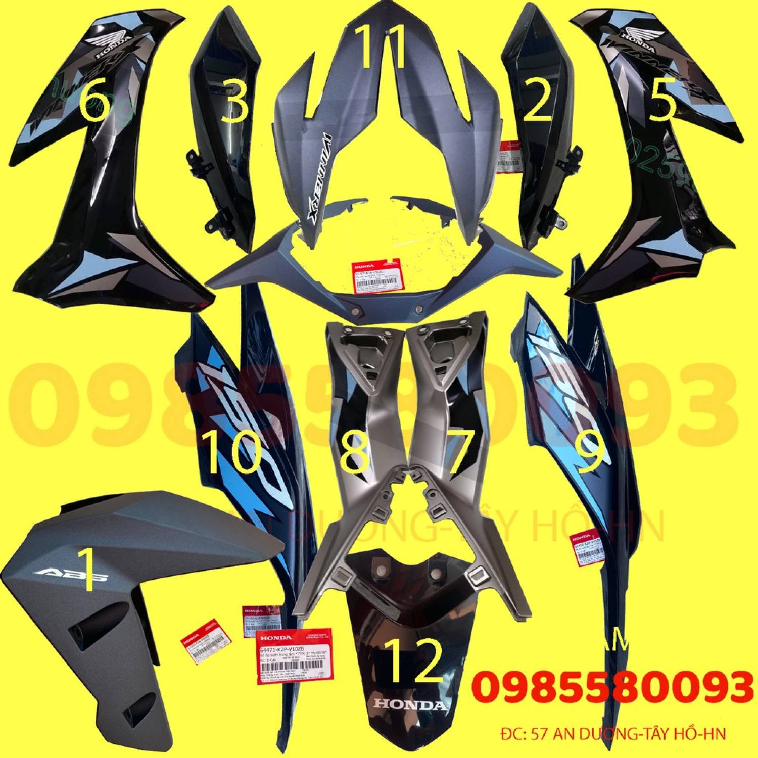 Dàn áo Winner X Xanh Camo đời 2021 chính hãng
