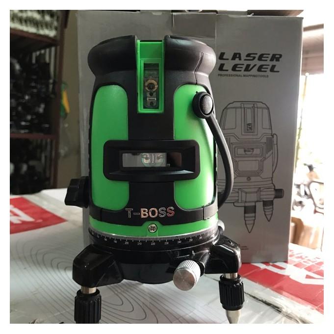 Máy laser t-boss kèm chân 5 tia xanh