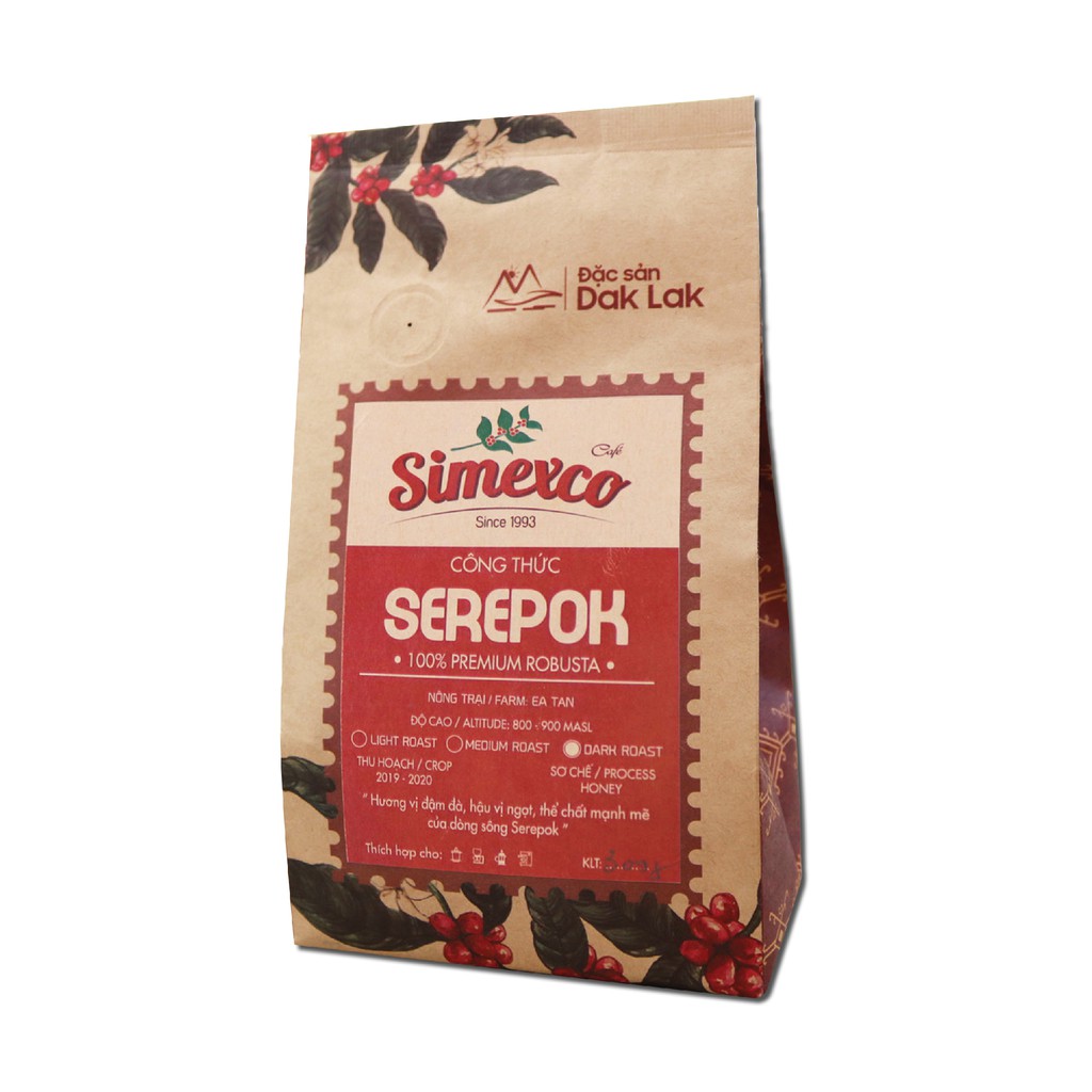 HCMCà phê bột Simexco cao cấp - Cà phê rang xay theo công thức Serepok