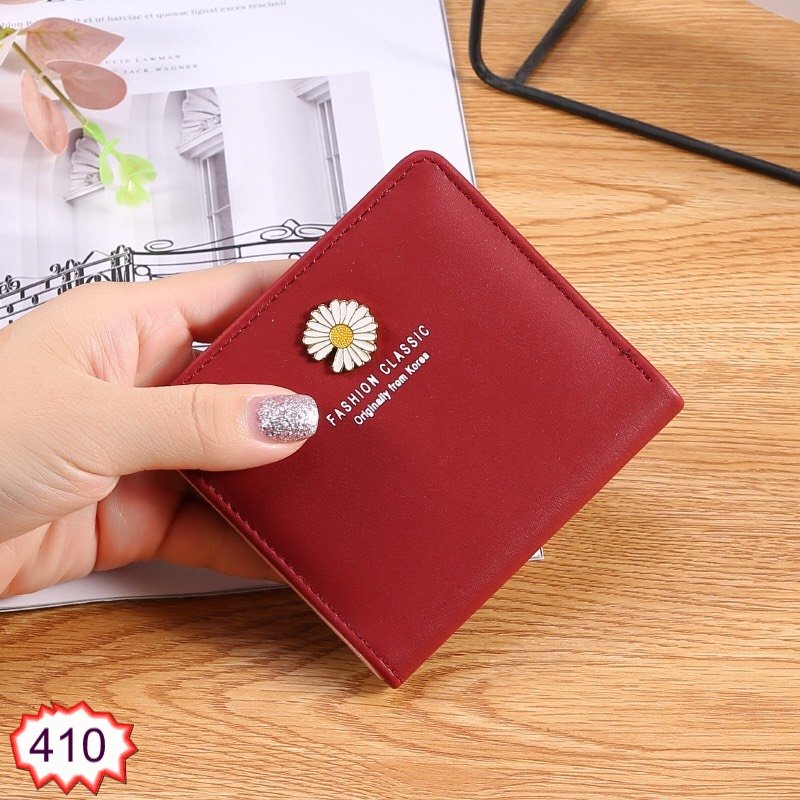 Ví ngắn hoa cúc ulzzang hàn quốc thời trang v410
