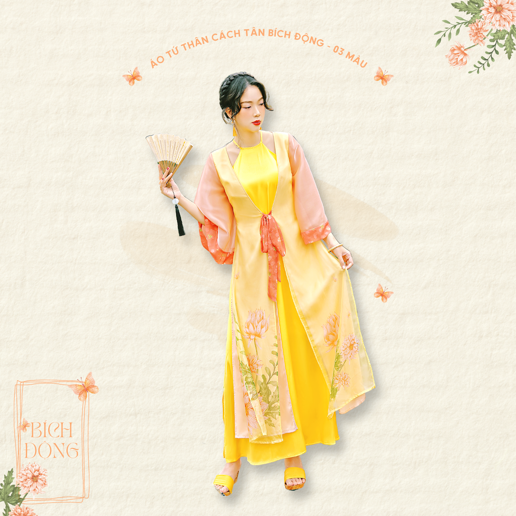 Sumire store áo tứ thân bích động - 03 màu