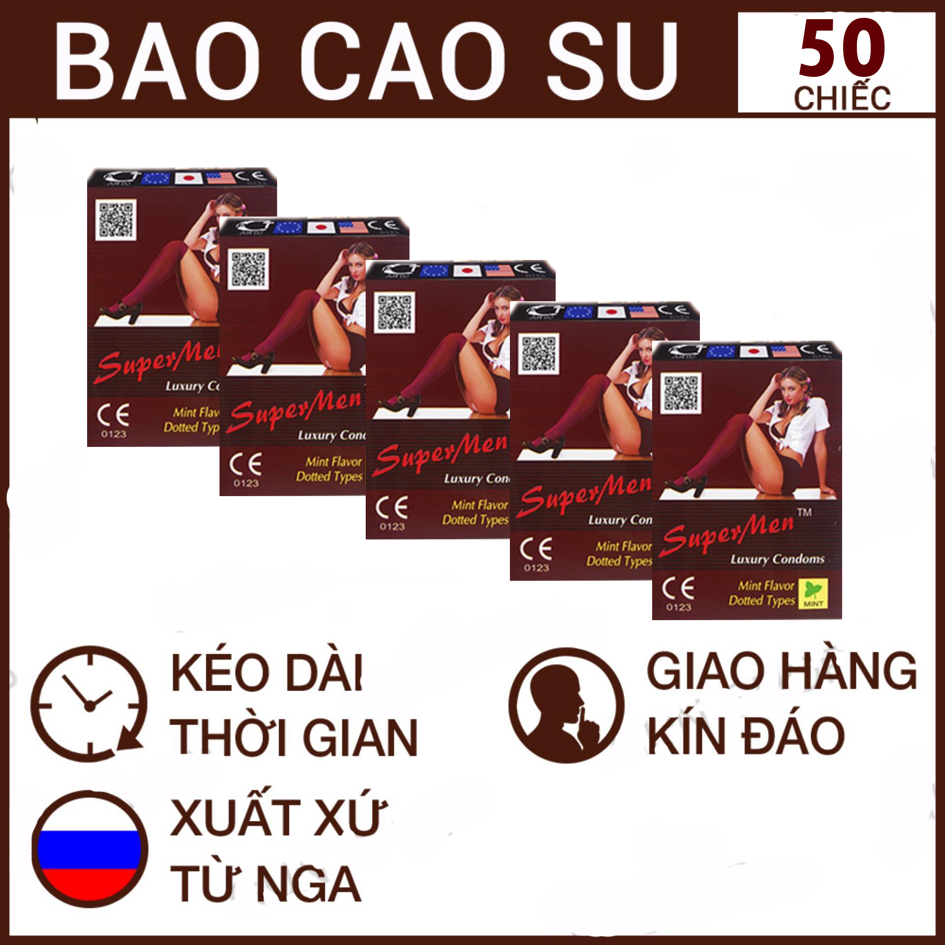 Bộ 5 supermen - 10 chiếc / hộp