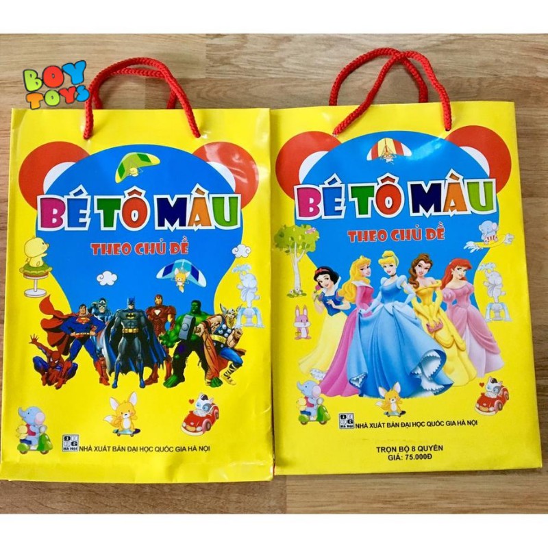 Set 8 đồ chơi tập tô màu cho bé thỏa sức sáng tạo