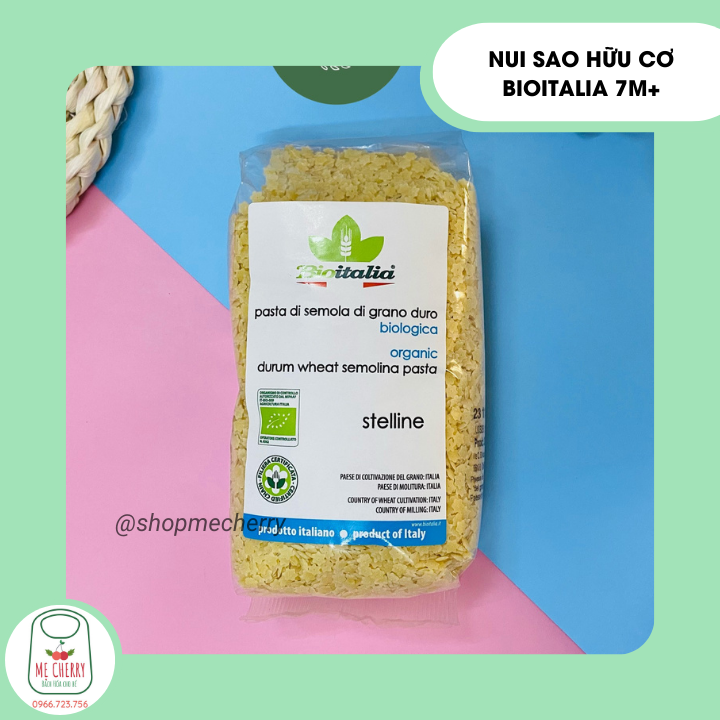 Nui sao hữu cơ Bioitalia cho bé 7M+ ăn dặm