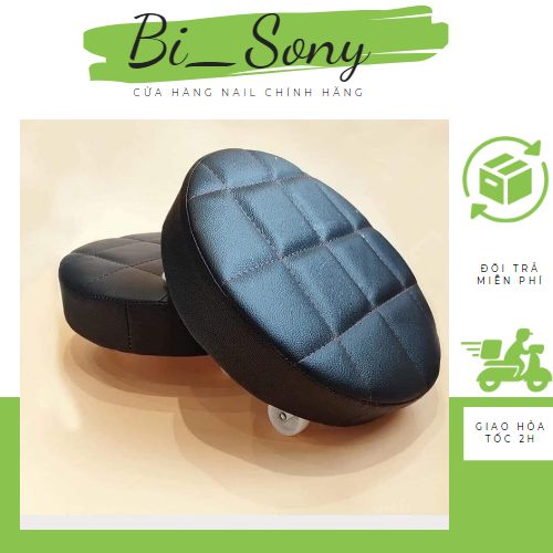 {HOẢ TỐC 2h} Ghế Bệt Làm Nail, có bánh xe di chuyển Xoay 360 độ