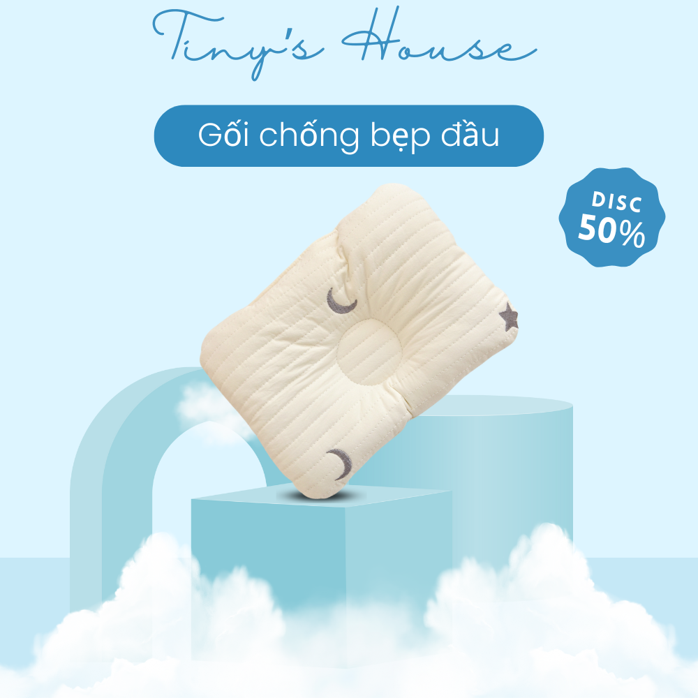 Gối Cao Su Non Chống Bẹp Đầu Cho Bé Sơ Sinh Giúp Định Hình Đầu Cho Bé Chất Liệu Cotton Êm Ái Thấm Hút Mồ Hôi An Toàn Cho Bé Thiết Kế Rãnh 3D Bảo Vệ Cổ Và Cột Sống Giúp Bé Ngủ Ngon Có Thể Giặt Máy
