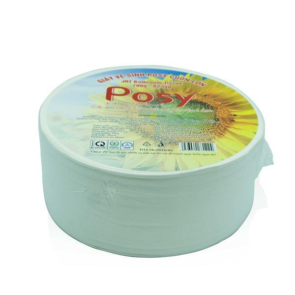 Giấy vệ sinh Công nghiệp Posy 700gr 2 lớp (cuộn lớn)