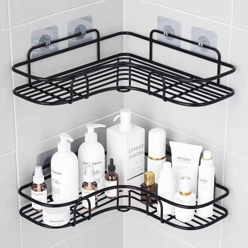 [Freeship] Kệ góc nhà tắm dán tường , kệ nhà tắm dán tường chất liệu không gỉ Thế Giới Khăn