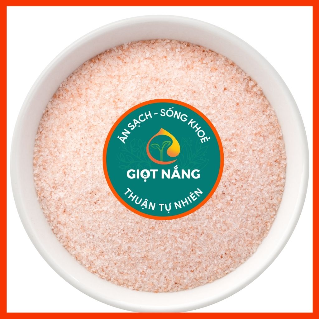 Muối Hồng Himalaya hạt mịn 0.6mm nhập khẩu trực tiếp mỏ muối hồng Pakistan từ Nông sản Giọt Nắng