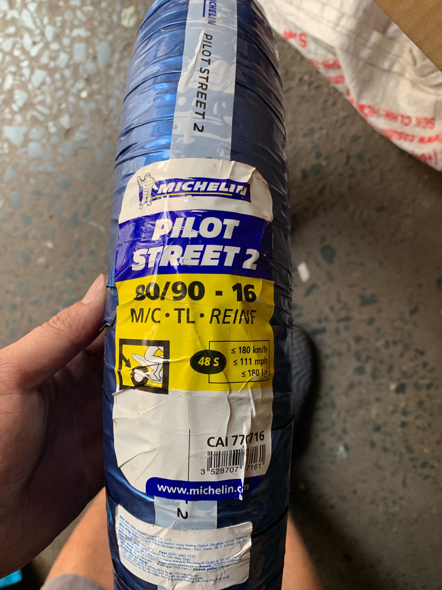 Michelin 80/90/16 dành cho nouvo sh mode bánh trước