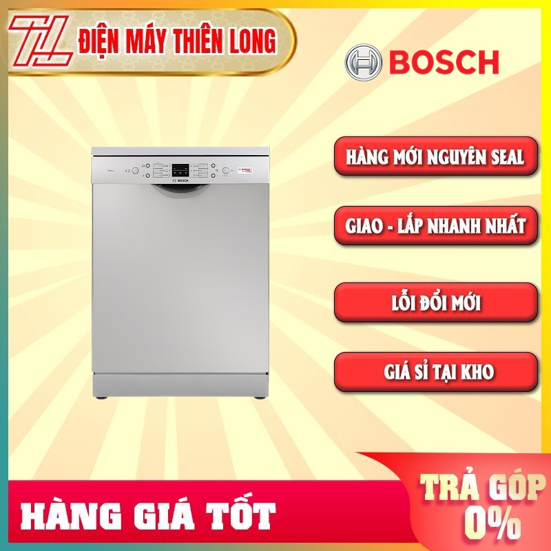Máy rửa chén bosch 12 bộ sms63l08ea 2400w - hàng chính hãng - trả góp 0% - giao toàn quốc - ngoài hcm tính phí