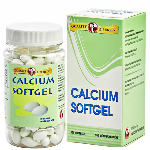 CALCIUM SOFTGEL - MIỄN PHÍ VẬN CHUYỂN - HỖ TRỢ BỔ SUNG CALCI  HIỆU QUẢ - GIÁ ƯU ĐÃI - HỘP 10 VỈ x 10 VIÊN