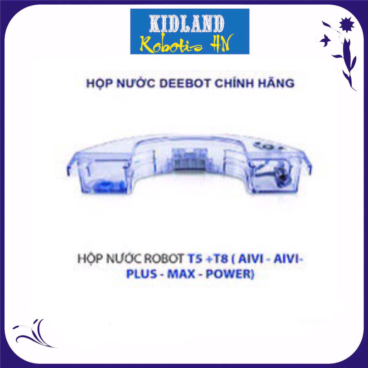 Phụ kiện robot hút bụi ecovacs deebot t5, t8, t9, n8, hộp nước, khay nước,