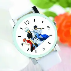 Đồng hồ đeo tay nam nữ in hình Gintama anime chibi phụ kiện thời trang