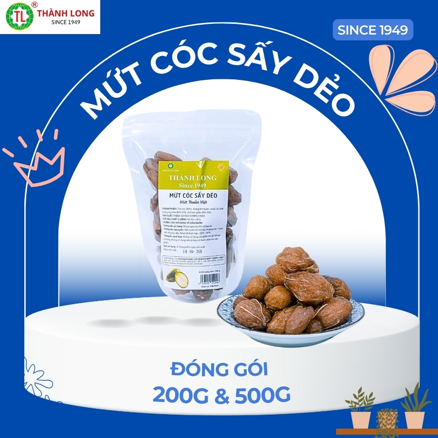 Mứt cóc sấy dẻo truyền thống thành long cóc non nguyên trái - việt nam
