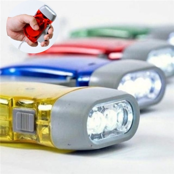 Đèn pin sạc tự động bằng bóp tay