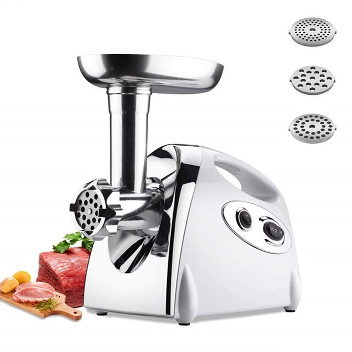 Máy xay thịt cá đùn thịt làm xúc xích lạp sườn công suất 2800W lưỡi xay inox không gỉ