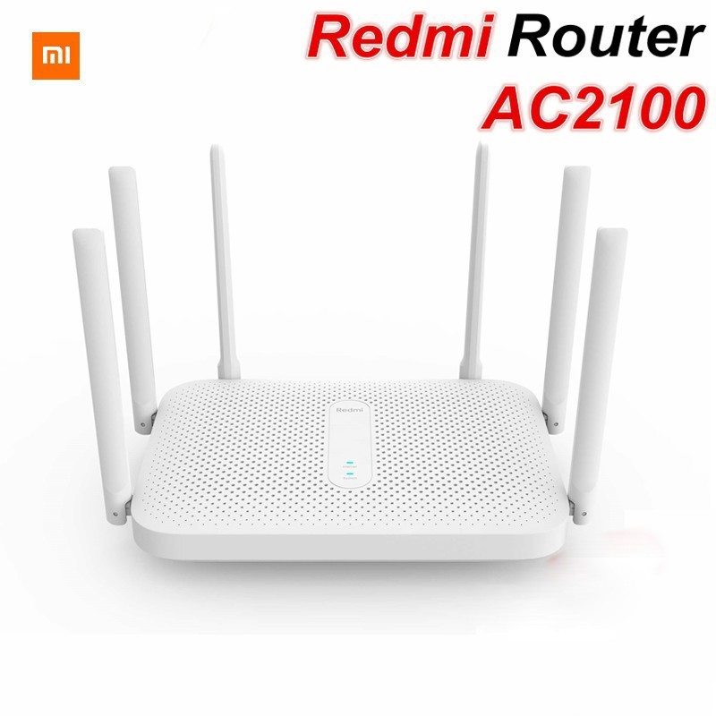 í ã Bộ phát Wifi Router Xiaomi Redmi AC2100 2.4GHz 5GHz 2033Mbps 6 Anten