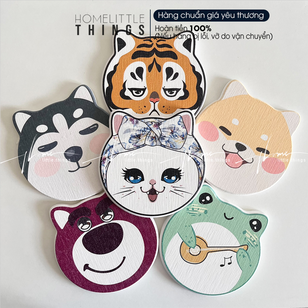 Miếng lót ly cốc bằng đá hút nước