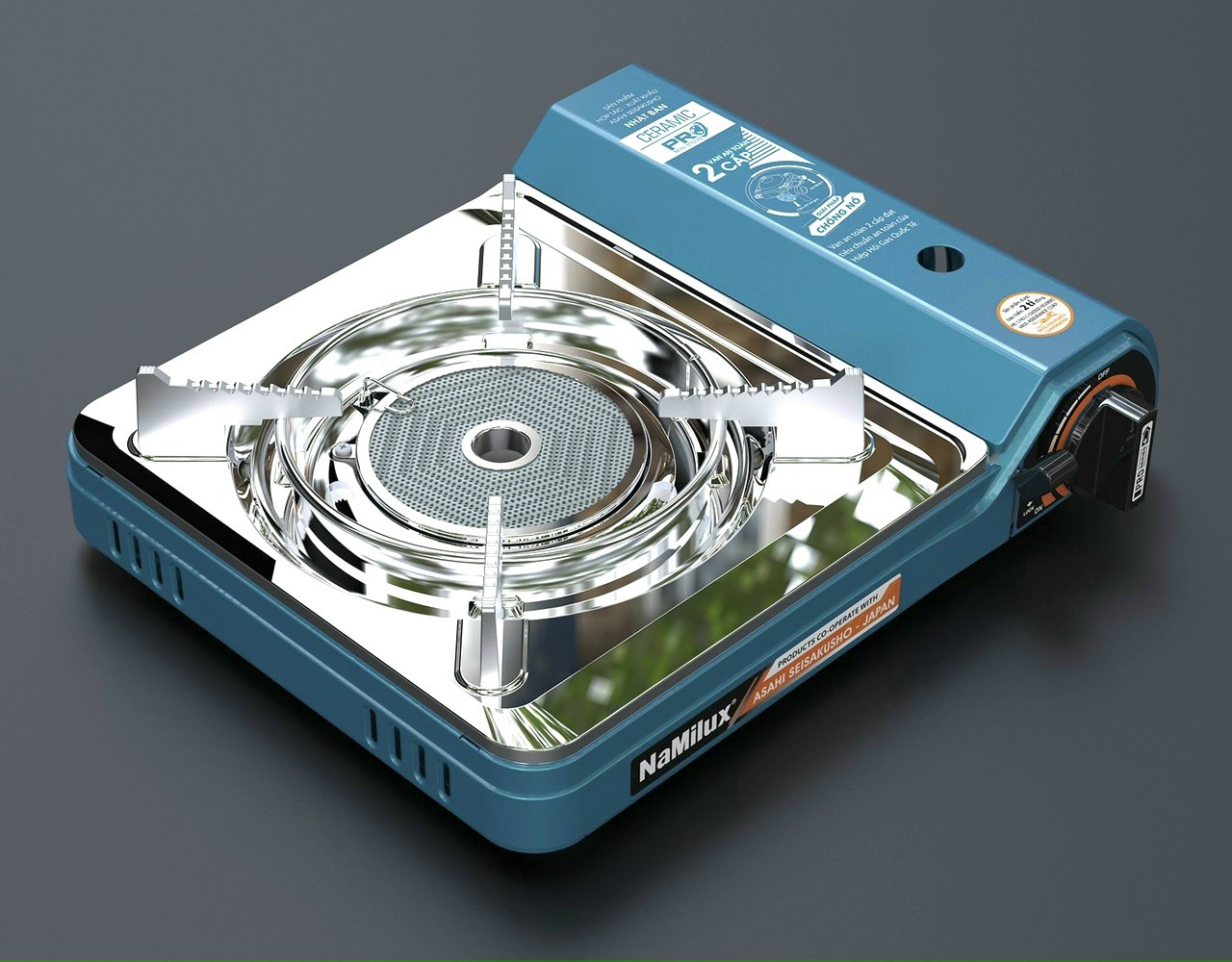 BẾP GAS MINI NAMILUX HỒNG NGOẠI CÓ VAN INLINE- CUT TỰ NGẮT GA AN TOÀN