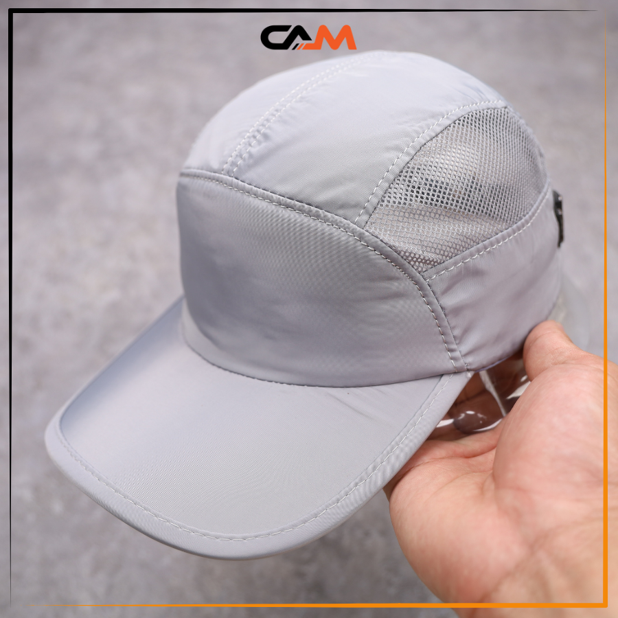 Mũ nón cam mũ nón lưỡi trai lưới thoáng 2 bên màu xám đội cực êm