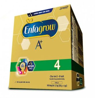 Hsd t11/2021-sữa bột enfagrow a+ 4 hộp giấy 2.2kg