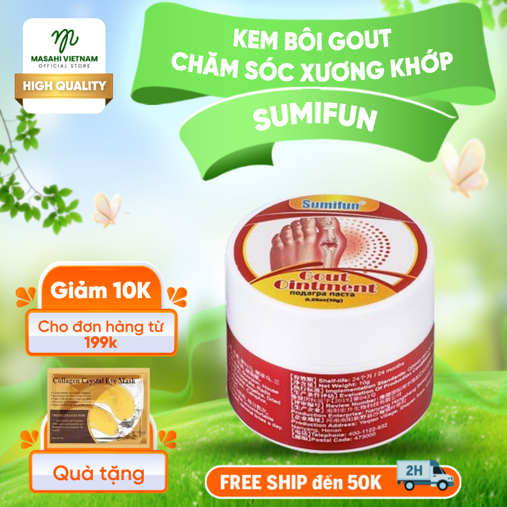 Kem Bôi Gout Xương Khớp Sumifun Gout Ointment - Kem Sumifun Gout Chăm Sóc Xương Khớp, Giảm Sưng Đau 