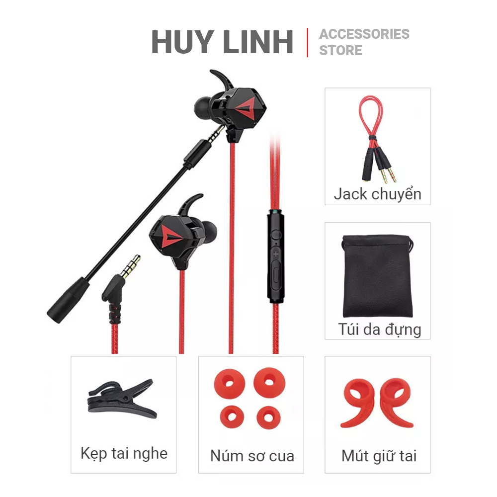 Tai nghe gaming có mic G901 Jack Type-C - Tai nghe chơi game PUBG mobile, freefire,.. cho điện thoại