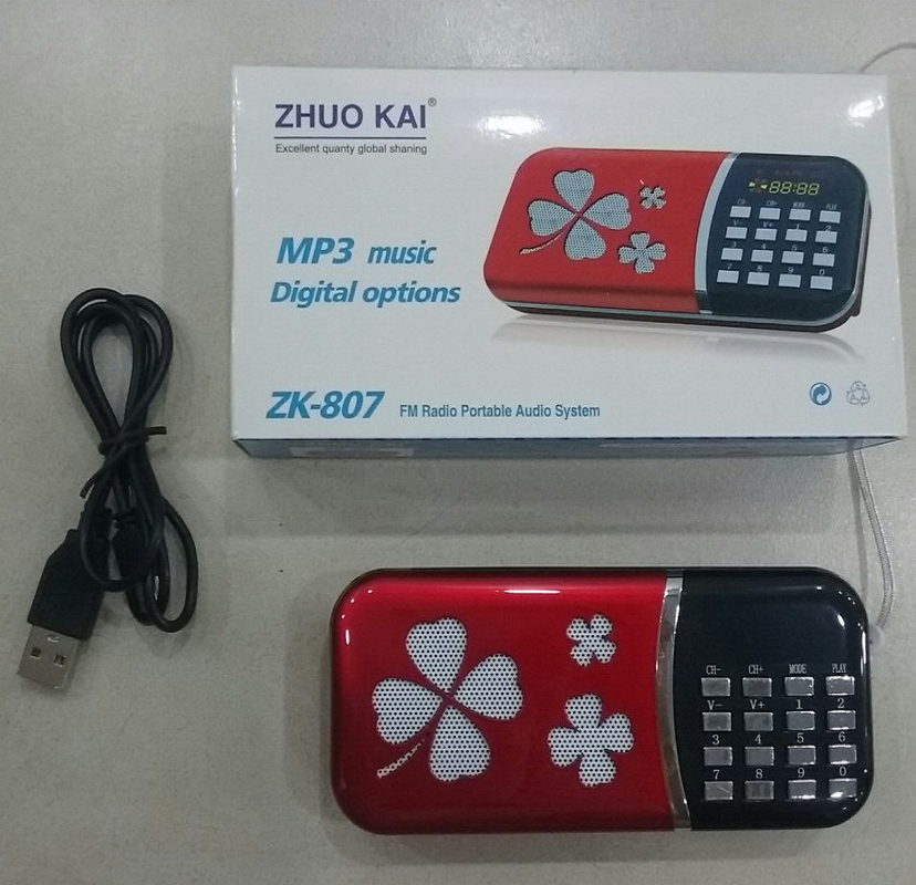 [HCM]Loa cắm thẻ usb ZHUO KAI ZK-807 nghe pháp