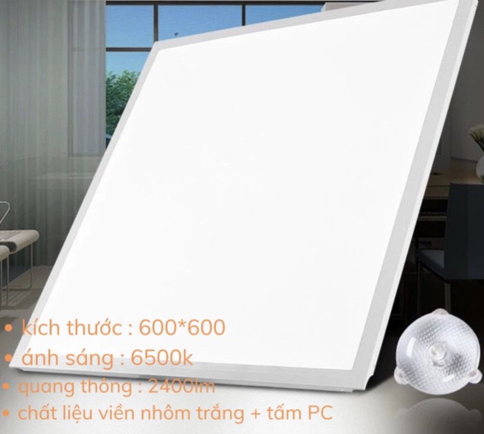 Led âm trần panel 600-600 -60w , vuông ánh sáng trắng, tiết kiệm điện năng , bảo hành 2 năm