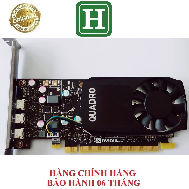 [HCM]Card màn hình NVIDIA QUADRO P400 2G GDDR5 64bit hàng tháo máy chính hãng bảo hành 6 tháng