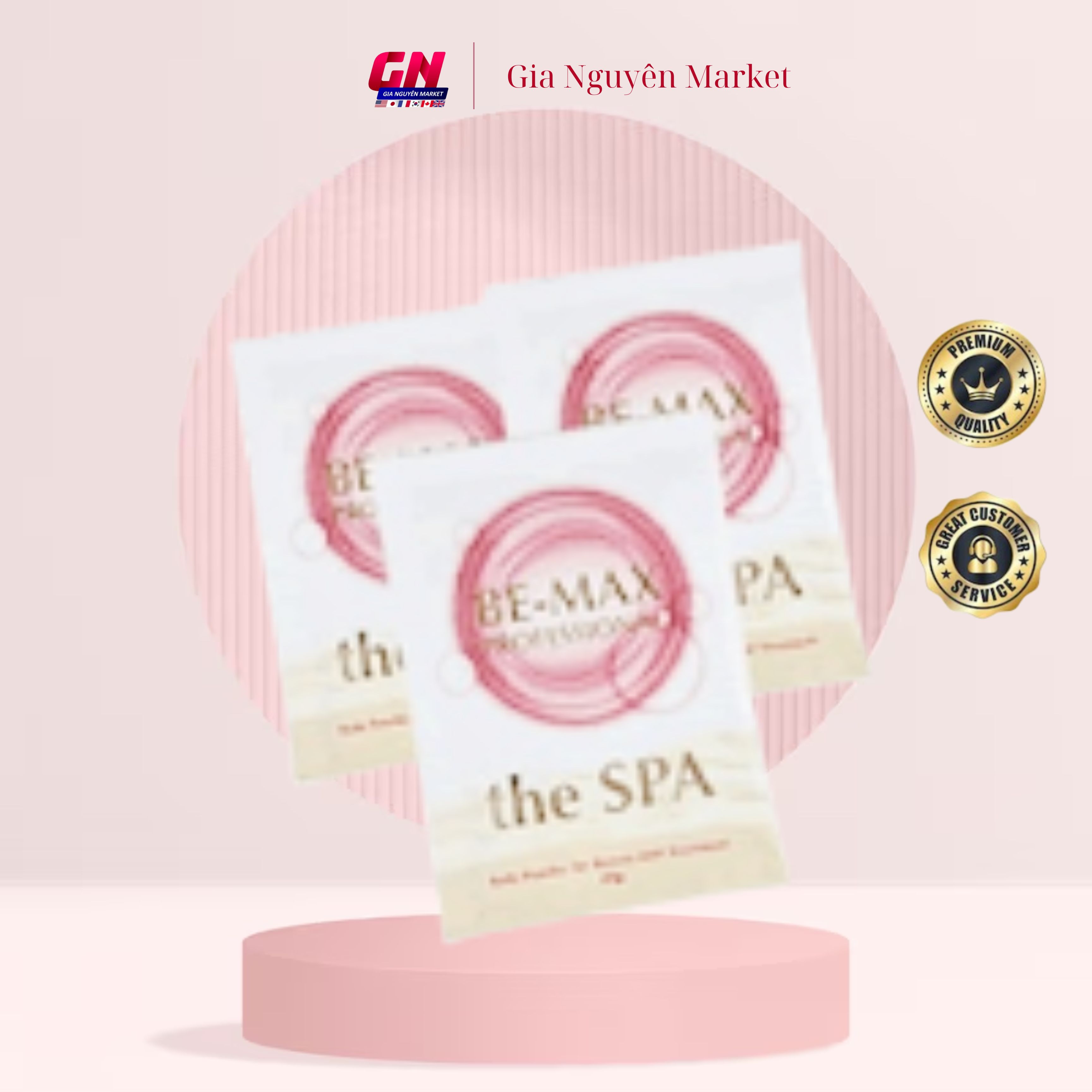 Bột tắm hỗ trợ trắng da BE MAX PROFESSIONAL The Spa Bath Powder 50g