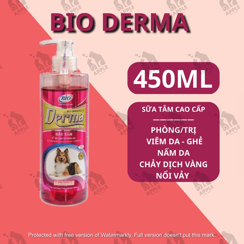 [BIO- DERMA] [450ML] Sữa tắm cao cấp cho bệnh ngoài da của chó